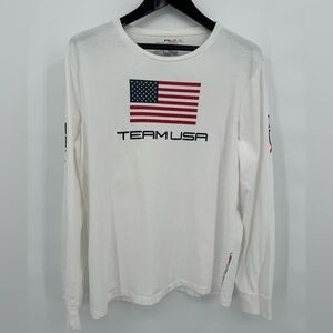 RLX Ralph Lauren USA Olympic Team Sochi Russia Men's L Long Sleeve 2014‎ T-Shirt
